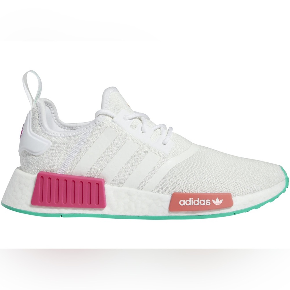 ADIDAS NMD R1 White Pink Green